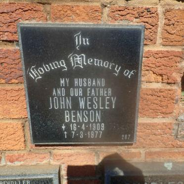 BENSON John Wesley 1909-1977