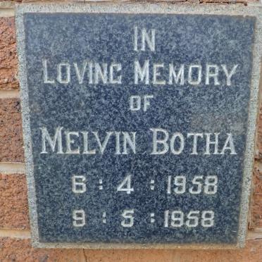 BOTHA Melvin 1958-1958