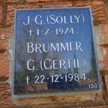 BRUMMER J.G. -1974 &amp; G. -1984