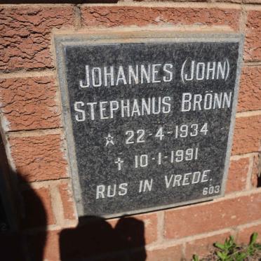 BRONN Johannes Stephanus 1934-1991