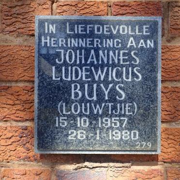 BUYS Johannes Lodewicus 1957-1980