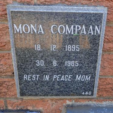 COMPAAN Mona 1895-1985