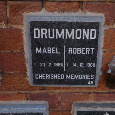 DRUMMOND Robert -1968 &amp; Mabel -1985