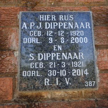 DIPPENAAR A.P.J 1920-2000 :: DIPPENAAR S. 1921-2014