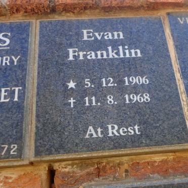 FRANKLIN Evan 1906-1968