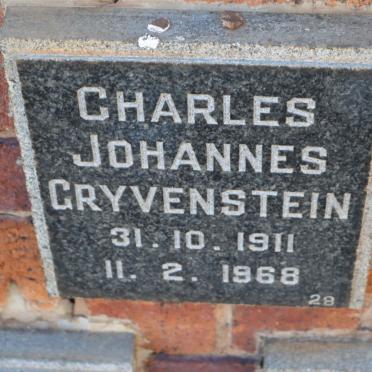 GRYVENSTEIN Charles Johannes 1911-1968