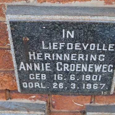 GROENEWEG Annie 1901-1967