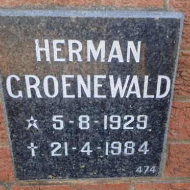 GROENEWALD Herman 1929-1984