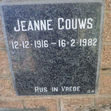 GOUWS Jeanne 1916-1982