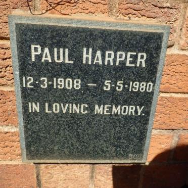 HARPER Paul 1908-1980