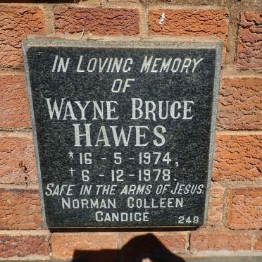 HAWES Wayne Bruce 1974-1978