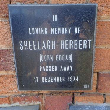 HERBERT Sheelagh nee EDGAR -1974