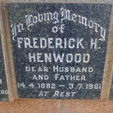 HENWOOD Frederick H. 1882-1961
