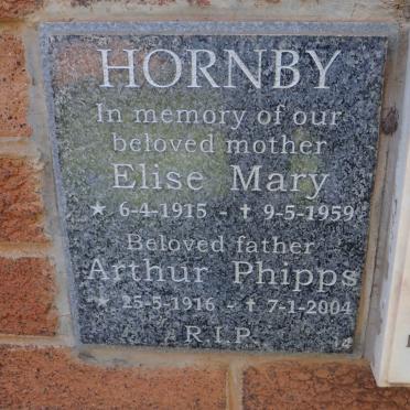 HORNBY Arthur Phipps 1916-2004 &amp; Elise Mary 1915-1959