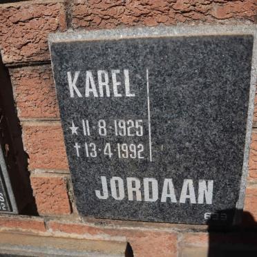 JORDAAN Karel 1925-1992