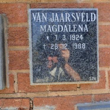JAARSVELD Magdalena, van 1924-1988