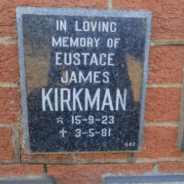 KIRKMAN Eustace James 1923-1981