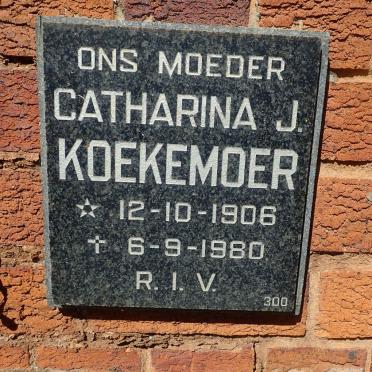 KOEKEMOER Catharina J. 1906-1980
