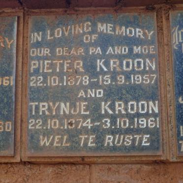 KROON Pieter 1878-1957 &amp; Trynje 1874-1961