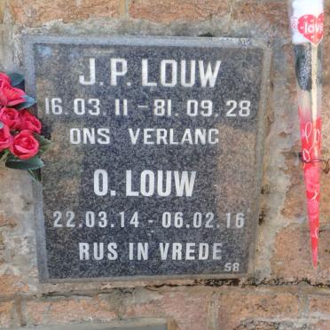 LOUW J.P. 1911-1928 :: LOUW O. 1914-1916