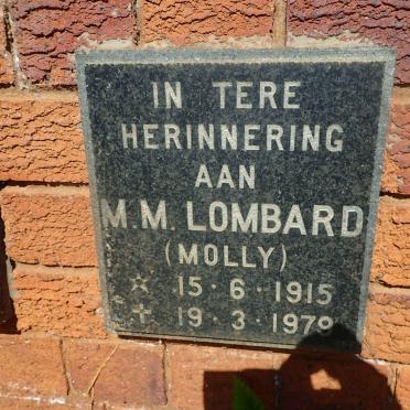 LOMBARD M.M. 1915-1979