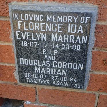 MARRAN Douglas Gordon 1907-1994 &amp; Florence Ida Evelyn 1907-1988