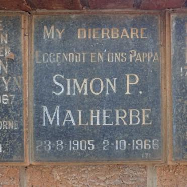 MALHERBE Simon P. 1905-1966