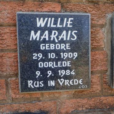 MARAIS Willie 1909-1984