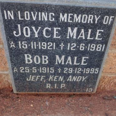 MALE Bob 1915-1995 &amp; Joyce 1921-1981