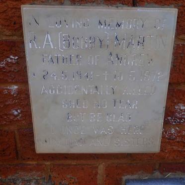 MARTIN R.A. 1941-1972