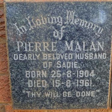 MALAN Pierre 1904-1961