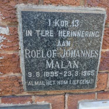 MALAN Roelof Johannes 1895-1965
