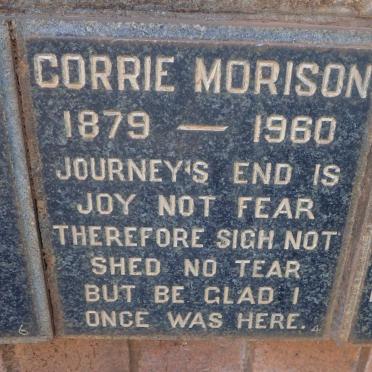 MORISON Corrie 1879-1960