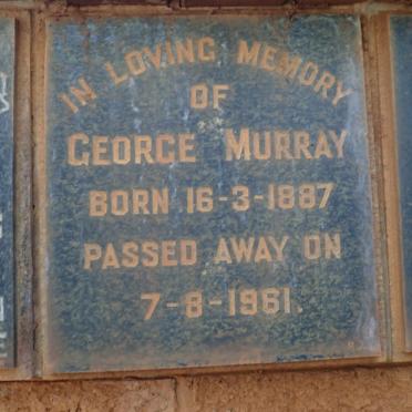 MURRAY George 1887-1961