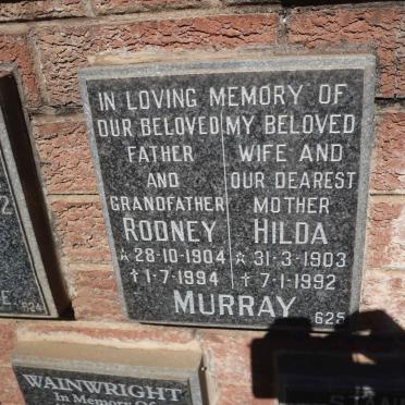 MURRAY Rodney 1904-1994 &amp; Hilda 1903-1992