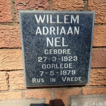 NEL Willem Adriaan 1923-1979