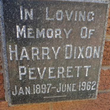 PEVERETT Harry Dixon 1897-1962
