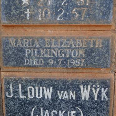 PILKINGTON Maria Elizabeth -1957