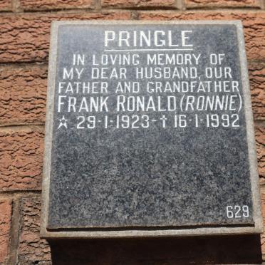 PRINGLE Frank Ronald 1923-1992