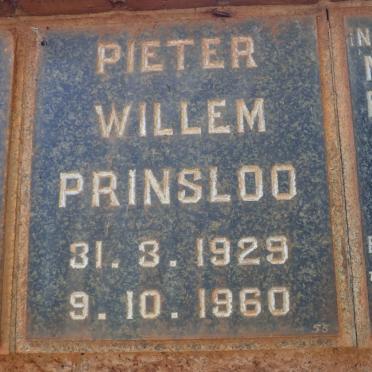 PRINSLOO Pieter Willem 1929-1960