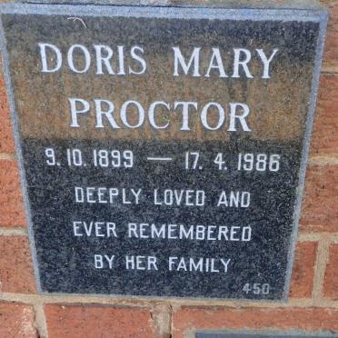 PROCTOR Doris Mary 1899-1986
