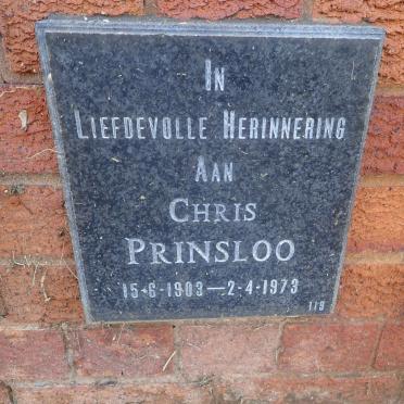 PRINSLOO Chris 1903-1973