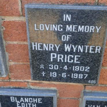 PRICE Henry Wynter 1902-1987