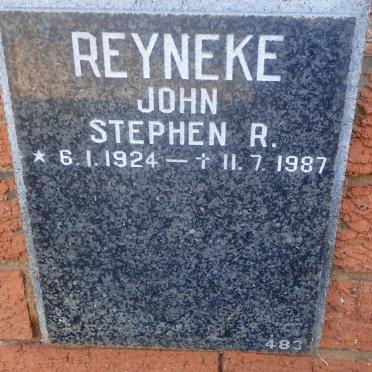 REYNEKE John Stephen R. 1927-1987