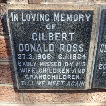 ROSS Gilbert Donald 1906-1964