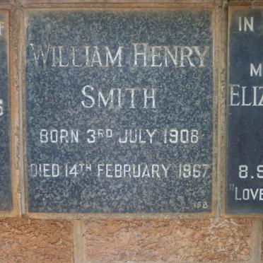 SMITH William Henry 1908-1967