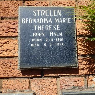 STRELEN Bernadina Marie Therese nee HALM 1891-1976