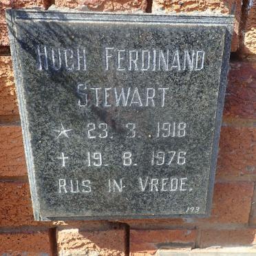 STEWART Hugh Ferdinand 1918-1976