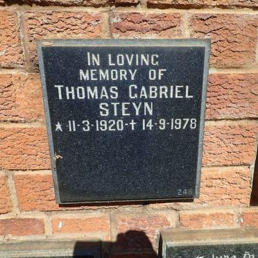 STEYN Thomas Gabriel 1920-1978
