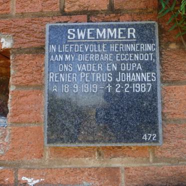 SWEMMER Renier Petrus Johannes 1919-1987
